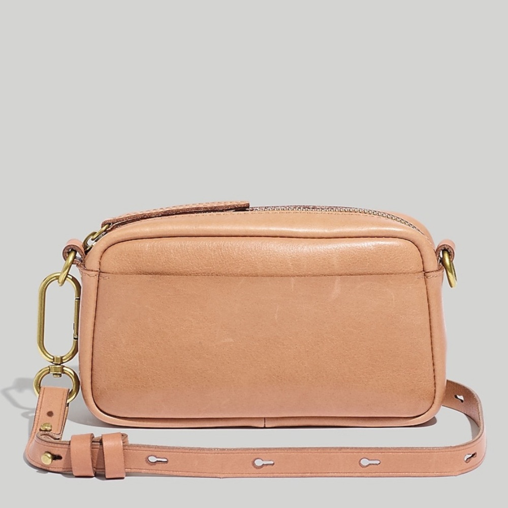 The Leather Carabiner Mini Crossbody Bag